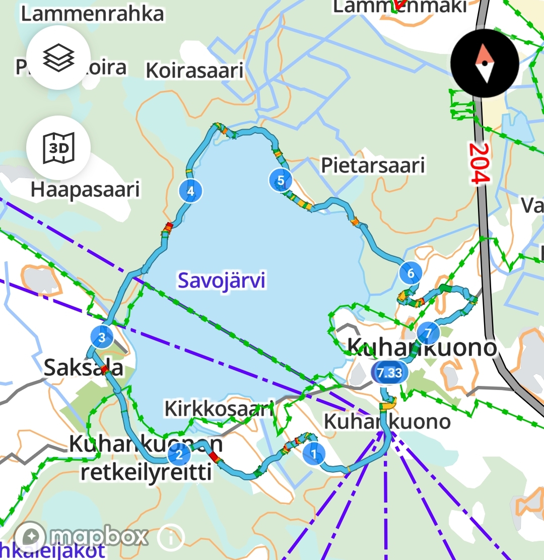 Savojärven kierros 7.33 km